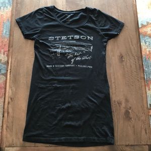 Stetson black ‘the hat of the west’ tee